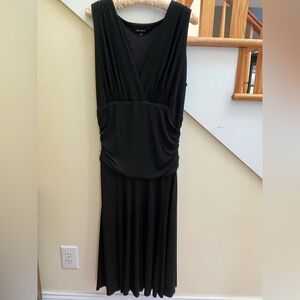 Karen Kane Black Sleeveless scoop neck knit Maxi cocktail Dress, Sz. XL